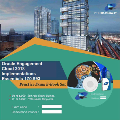 PTNR01A998WXY Oracle Engagement Cloud 2018 Implementations Essentials 1Z0-993 Practice Exam E-Book Set(DVD)
PTNR01A998WXY Oracle Engagement Cloud 2018 Implementations Essentials 1Z0-993 Practice Exam E-Book Set(DVD)