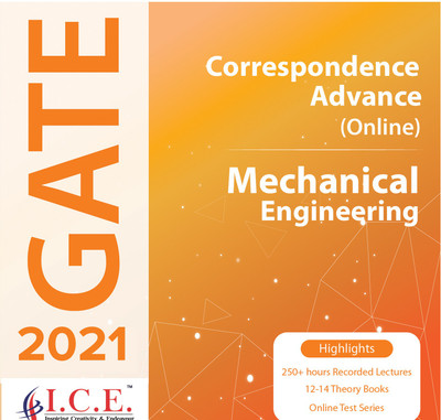ICE GATE Mechanical Engineering 2021 Exam Preparation Course (Online Lectures+Theory Books+Test Series) Correspondence Program Advanced(Online)
ICE GATE Mechanical Engineering 2021 Exam Preparation Course (Online Lectures+Theory Books+Test Series) Correspondence Program Advanced(Online)