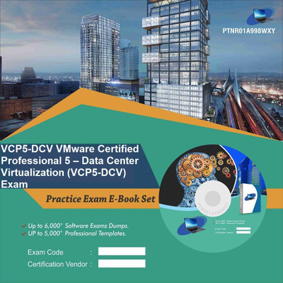 PTNR01A998WXY VCP5-DCV VMware Certified Professional 5 – Data Center Virtualization (VCP5-DCV) Exam Practice Exam E-Book Set(DVD)
PTNR01A998WXY VCP5-DCV VMware Certified Professional 5 – Data Center Virtualization (VCP5-DCV) Exam Practice Exam E-Book Set(DVD)
