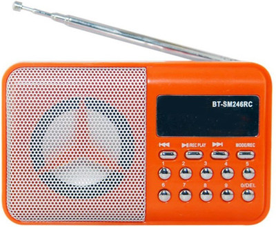 Fangtooth BT- SM246 Portable Radio Fm with Digital Display Support USB Pen-drive, Memory Card, Aux in and Recording FM Radio(Orange)
Fangtooth BT- SM246 Portable Radio Fm with Digital Display Support USB Pen-drive, Memory Card, Aux in and Recording FM Radio(Orange)