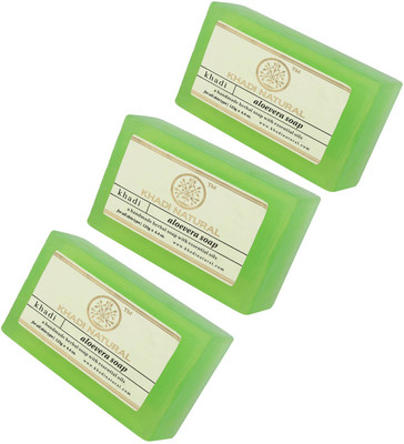 Khadi Natural Aloevera Soap(375 g, Pack of 3) 
Khadi Natural Aloevera Soap(375 g, Pack of 3)