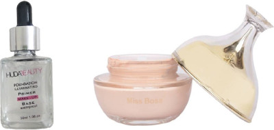 Miss Boss hb primer 30ml and Glam matki poreless oil free foundation 50 gm combo(Set of 2)
Miss Boss hb primer 30ml and Glam matki poreless oil free foundation 50 gm combo(Set of 2)