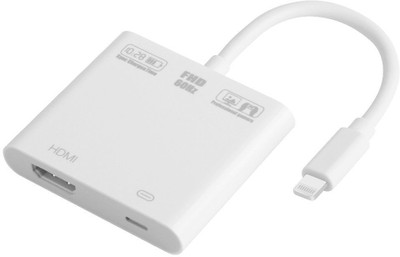 Tobo Digital HDMI Adapter Converter 2018 New Edition 2 in 1 Plug and Play Digital AV Connector HDMI Adapter(Compatible with Mobile, HDTV, White, Sync and Charge Cable)
Tobo Digital HDMI Adapter Converter 2018 New Edition 2 in 1 Plug and Play Digital AV Connector HDMI Adapter(Compatible with Mobile, HDTV, White, Sync and Charge Cable)