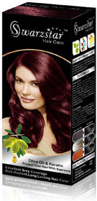 Swarzstar Permanent Moisture Hair Color Cream (Burgundy-3.6) Hair Color(Burgundy-3.6)
Swarzstar Permanent Moisture Hair Color Cream (Burgundy-3.6) Hair Color(Burgundy-3.6)