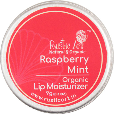 Rustic Art Raspberry Mint Lip Moisturizer Raspberry Mint(Pack of: 1, 9 g)