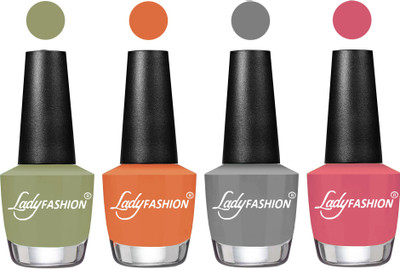 Lady Fashion Most Alluring High Gloss Effect Matte Nail Polish Combo ( Set of 4 ) Magic Nude, Wintage Nude,Grey, Violine Dawn(Pack of 4)
Lady Fashion Most Alluring High Gloss Effect Matte Nail Polish Combo ( Set of 4 ) Magic Nude, Wintage Nude,Grey, Violine Dawn(Pack of 4)