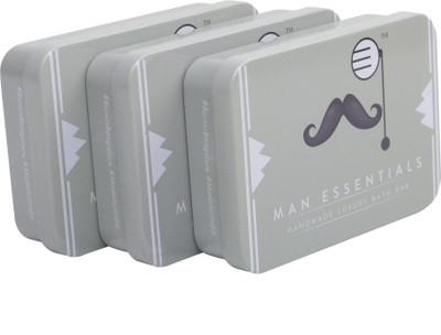 Man Essentials Coal Lord Handmade Activated Charcoal Goat's Milk Soap Chemical Free Luxury Bathing Bar (Pack of 3)(100 g, Pack of 3)
Man Essentials Coal Lord Handmade Activated Charcoal Goat's Milk Soap Chemical Free Luxury Bathing Bar (Pack of 3)(100 g, Pack of 3)