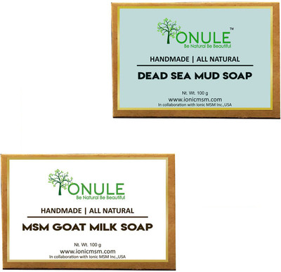 Ionule Dead Sea Mud Soap Goat Milk Soap Combo of 2(200 g, Pack of 2)