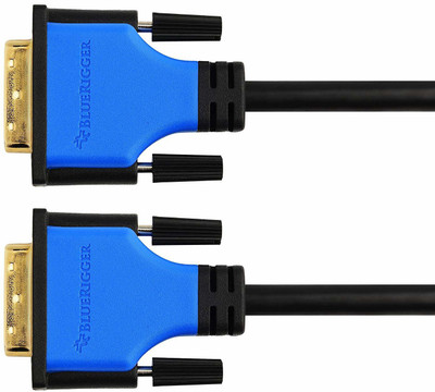 BlueRigger DVI Male to DVI Male Digital Dual-Link Cable (6 Feet / 1.8 Meters) DVI Cable(Compatible with Mobile, Laptop, Tablet, Mp3, Gaming Device, Black)
BlueRigger DVI Male to DVI Male Digital Dual-Link Cable (6 Feet / 1.8 Meters) DVI Cable(Compatible with Mobile, Laptop, Tablet, Mp3, Gaming Device, Black)