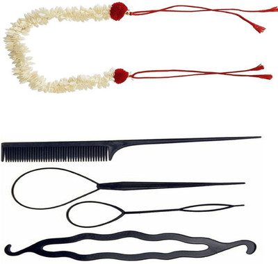 S R Enterprises hair diy kit comb hair thread gajra (pack of 5pcs) Hair Accessory Set(Black)
S R Enterprises hair diy kit comb hair thread gajra (pack of 5pcs) Hair Accessory Set(Black)