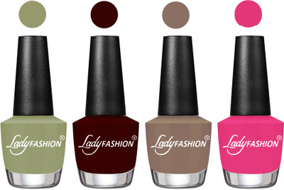 Lady Fashion Most Alluring High Gloss Effect Matte Nail Polish Combo ( Set of 4 ) Magic Nude, Beige, Strawberry, Pink(Pack of 4)
Lady Fashion Most Alluring High Gloss Effect Matte Nail Polish Combo ( Set of 4 ) Magic Nude, Beige, Strawberry, Pink(Pack of 4)