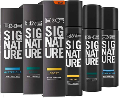 AXE Signature Rogue , Sport & Mysterious Deodorant Spray - For Men(366 ml, Pack of 3)
AXE Signature Rogue , Sport & Mysterious Deodorant Spray - For Men(366 ml, Pack of 3)