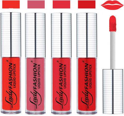 Lady Fashion College Girls Sensational Matte Kiss Proof Liquid Lipstick(Orange, Mistry Vale, Wild Conifer, Anemone Soft)
Lady Fashion College Girls Sensational Matte Kiss Proof Liquid Lipstick(Orange, Mistry Vale, Wild Conifer, Anemone Soft)