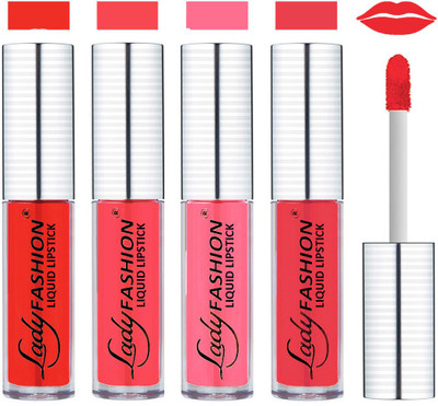 Lady Fashion College Girls Sensational Matte Kiss Proof Liquid Lipstick(Orange, Orange, Peach, Pink)
Lady Fashion College Girls Sensational Matte Kiss Proof Liquid Lipstick(Orange, Orange, Peach, Pink)