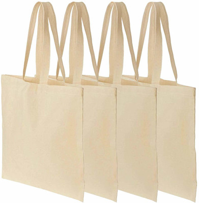 EARTHWORKS Unisex 100% Cotton Tote - Off-White - Pack of 4 Multipurpose Bag(White, 10 L)
EARTHWORKS Unisex 100% Cotton Tote - Off-White - Pack of 4 Multipurpose Bag(White, 10 L)