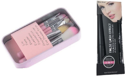 Miss Boss hk pack of 7 pink brushes and perfect liquid eyeliner + mascara + eyebrow pencil (pack of 3) combo(Set of 2)
Miss Boss hk pack of 7 pink brushes and perfect liquid eyeliner + mascara + eyebrow pencil (pack of 3) combo(Set of 2)