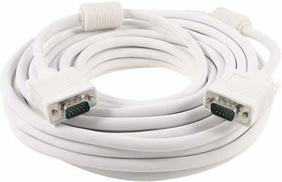 Maxtree 3 Meter 15 Pin Male To Male VGA Cable For Computer Monitors, Televisions,Desktop, Laptop, Projector (White) VGA Cable(Compatible with PC Display, White)
Maxtree 3 Meter 15 Pin Male To Male VGA Cable For Computer Monitors, Televisions,Desktop, Laptop, Projector (White) VGA Cable(Compatible with PC Display, White)