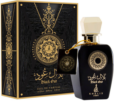 Khalis Perfumes Black Oud Fragrance Spray - 100ml Eau de Parfum - 100 ml(For Men & Women)