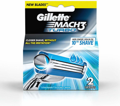 Gillette Mach 3 Turbo P2(Pack of 2)
