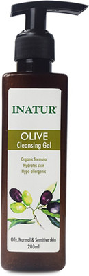 Inatur Olive Cleansing Gel 200ml, Organic Formula, Hydrates Skin, Hypo Allergenic, Oily, Normal & Sensitive Skin(200 ml)
Inatur Olive Cleansing Gel 200ml, Organic Formula, Hydrates Skin, Hypo Allergenic, Oily, Normal & Sensitive Skin(200 ml)