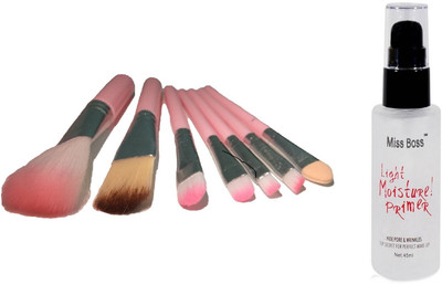 Miss Boss hk pack of 7 pink brushes and kb light moisture Long lasting Primer- 45 ml, combo(Set of 2)
Miss Boss hk pack of 7 pink brushes and kb light moisture Long lasting Primer- 45 ml, combo(Set of 2)