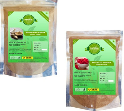 Fedele Herbal Rose Petals or Multani Mitti Powder For Remove Sun Tan or Glowing Pink Skin Naturally (pack of 2) (450 GM)(454 g)
Fedele Herbal Rose Petals or Multani Mitti Powder For Remove Sun Tan or Glowing Pink Skin Naturally (pack of 2) (450 GM)(454 g)