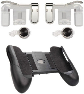 Anweshas PUBG Mobile Game Controller Holder Stand Joypad and 1 Pair Gaming Metal Trigger Fire Button Aim Key For Rules of Survival, Battle Royale L1R1 Sensitive Shoot and Aim Gift Gaming Accessory Kit Gaming Accessory Kit(Multicolor, For Android)
Anweshas PUBG Mobile Game Controller Holder Stand Joypad and 1 Pair Gaming Metal Trigger Fire Button Aim Key For Rules of Survival, Battle Royale L1R1 Sensitive Shoot and Aim Gift Gaming Accessory Kit Gaming Accessory Kit(Multicolor, For Android)