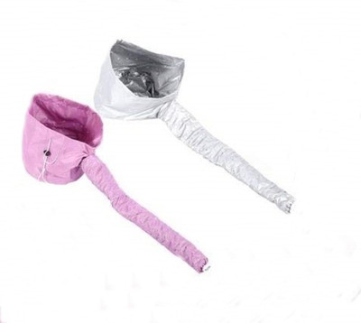 Rosette Hair Dryer Bonnet(Grey, Pink)