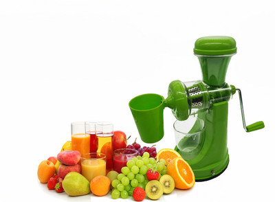 Alpyog Fruits and Vegetable Orange Juicer with Steel Handle and Waste Cup 0 Juicer(Green, 1 Jar)