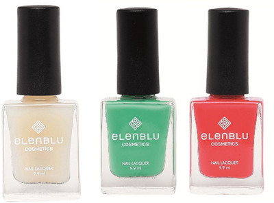 Elenblu White Water Top - Top Coats Nail Polish & Set of 2 - Allure & California Coral (9.9ml Each) Matte Nail Polish(Pack of 3)
Elenblu White Water Top - Top Coats Nail Polish & Set of 2 - Allure & California Coral (9.9ml Each) Matte Nail Polish(Pack of 3)
