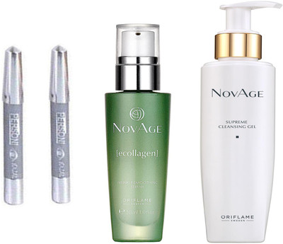 Oriflame Sweden novage Supreme Cleansing Gel and NovAge Ecollagen Wrinkle Smoothing Serum with parsoni kajal 2 pcs(Set of 4)
Oriflame Sweden novage Supreme Cleansing Gel and NovAge Ecollagen Wrinkle Smoothing Serum with parsoni kajal 2 pcs(Set of 4)