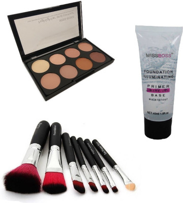 Miss Boss Hudaa Foundation illuminating Primer - 40 ml and kb concealer kit + hk black brushes (pack of 7) combo(Set of 3)
Miss Boss Hudaa Foundation illuminating Primer - 40 ml and kb concealer kit + hk black brushes (pack of 7) combo(Set of 3)