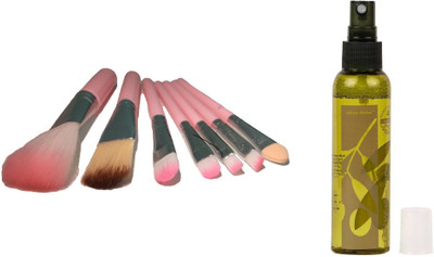 Miss Boss hk pack of 7 pink brushes and kb Olive Oil Makeup Fixer Primer - 120 ml combo(Set of 2)
Miss Boss hk pack of 7 pink brushes and kb Olive Oil Makeup Fixer Primer - 120 ml combo(Set of 2)