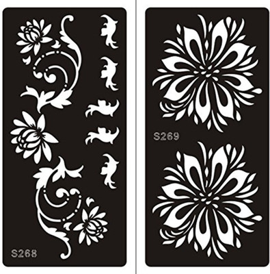 ivana's Henna Tattoo Stencil (Set for 2) Women Girls Hand Finger Body Paint Temporary Tattoo(Hand, Body)
ivana's Henna Tattoo Stencil (Set for 2) Women Girls Hand Finger Body Paint Temporary Tattoo(Hand, Body)