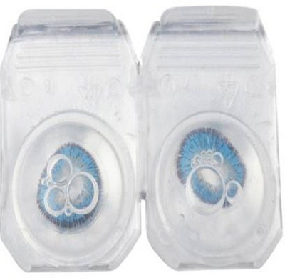 drr teleservices Monthly Contact lens Monthly Contact Lens(0, Aqua Blue, Pack of 2)