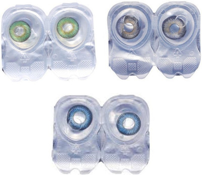 Drr teleservices Color contact Zero power monthly lense 3pair Monthly Contact Lens(0, Green, Gary, Dark blue, Pack of 3)
Drr teleservices Color contact Zero power monthly lense 3pair Monthly Contact Lens(0, Green, Gary, Dark blue, Pack of 3)