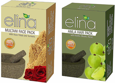 elina Herbals Natural and Organic Herbals Face & Hair Combo Pack (Multani Mitti & Amla)-200gms.(200 g)
elina Herbals Natural and Organic Herbals Face & Hair Combo Pack (Multani Mitti & Amla)-200gms.(200 g)