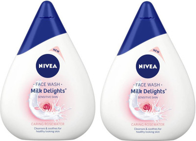 Nivea 2 Caring Rosewater Face Wash(200 ml)