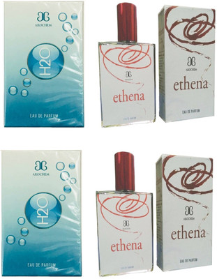 Arochem 2 H2O and 2 Ethena Perfume 100ML Each (Pack of 4) Eau de Parfum - 400 ml(For Men & Women)
Arochem 2 H2O and 2 Ethena Perfume 100ML Each (Pack of 4) Eau de Parfum - 400 ml(For Men & Women)