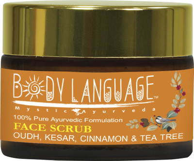 Body Language Oudh, Kesar, Cinnamon & Tea Tree Face Scrub(50 g)