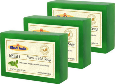 Vartika Khadi Neem Tulsi Soap (Pack of 3 pc) (125 g, Pack of 3)(375 g, Pack of 3)
Vartika Khadi Neem Tulsi Soap (Pack of 3 pc) (125 g, Pack of 3)(375 g, Pack of 3)
