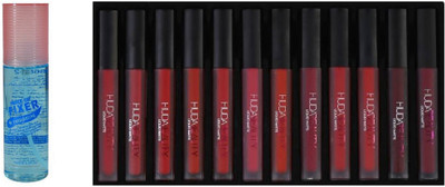 Miss Boss Huda 12 pcs matte longlasting lipstick and Long Lasting Makeup Fixer Spray Primer 200 ml combo(Set of 2)
Miss Boss Huda 12 pcs matte longlasting lipstick and Long Lasting Makeup Fixer Spray Primer 200 ml combo(Set of 2)