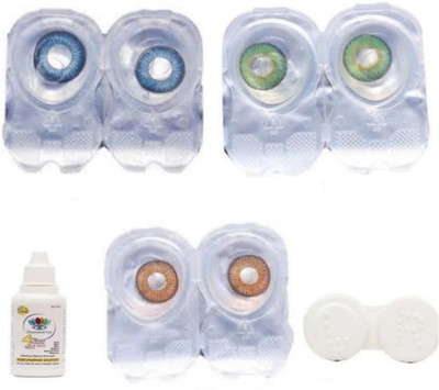 Dannilo Fashion best party wear and weading combo contact lenses party wear(0 diopter pack of 2) Monthly Contact Lens(0, blue, green, brown, Pack of 6)
Dannilo Fashion best party wear and weading combo contact lenses party wear(0 diopter pack of 2) Monthly Contact Lens(0, blue, green, brown, Pack of 6)