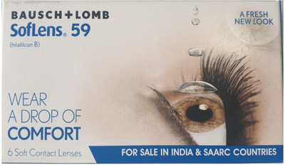 Baush & Lomb Contact Lens SL 59 Monthly Contact Lens(-4.5, B+W, Pack of 1)