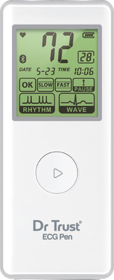 Dr. Trust (USA) Portable Smart Bluetooth Connect Digital ECG Pen Handheld Heart Rate Measurement Monitor Machine Electrocardiogram Medical Grade Electrotherapy Device(ECG Machine)
Dr. Trust (USA) Portable Smart Bluetooth Connect Digital ECG Pen Handheld Heart Rate Measurement Monitor Machine Electrocardiogram Medical Grade Electrotherapy Device(ECG Machine)