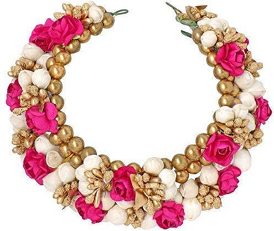 WIZME Party Wear Hair Accessories For Girls And Women Flower Gajra Hair Accessory Set(Pink, Gold, White)
WIZME Party Wear Hair Accessories For Girls And Women Flower Gajra Hair Accessory Set(Pink, Gold, White)