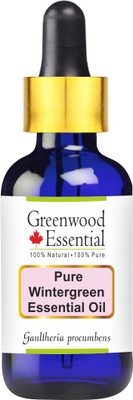 Greenwood Essential Pure Wintergreen Essential Oil (Gaultheria procumbens) with Glass Dropper 100% Natural Therapeutic Grade Steam Distilled(50 ml)