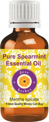 Deve Herbes Pure Spearmint Essential Oil (Mentha spicata) 100% Natural Therapeutic Grade Steam Distilled(15 ml)
Deve Herbes Pure Spearmint Essential Oil (Mentha spicata) 100% Natural Therapeutic Grade Steam Distilled(15 ml)
