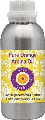 Deve Herbes Pure Orange Aroma Oil (Suitable for Aroma Diffuser) 100% Natural Therapeutic Grade(300 ml)
Deve Herbes Pure Orange Aroma Oil (Suitable for Aroma Diffuser) 100% Natural Therapeutic Grade(300 ml)