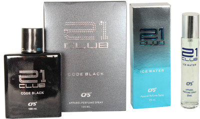 CFS 21 Club Ice Water Perfume 100 Ml + 21 Club Ice Water Perfume 25Ml(Set of 2)